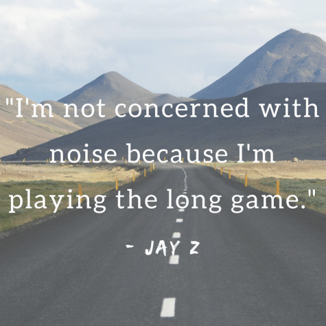 I'm not concerned with noise because I'm playing the long game.